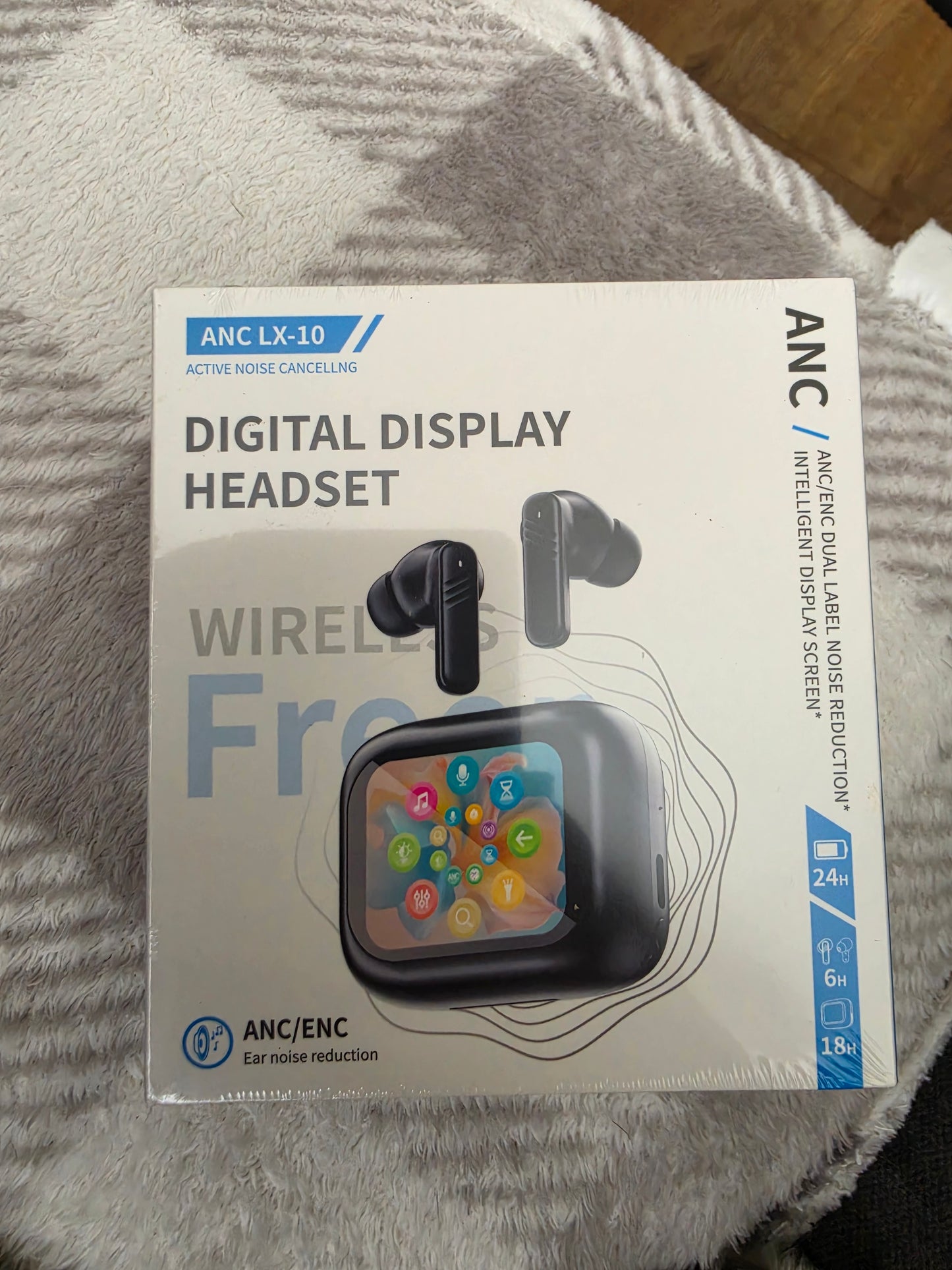 Anc lcd touch screen ear pods